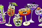 Cute Halloween Cocktail Clipart Set, an Illustration by Alina Sh (Thumbnail 5 of 8)