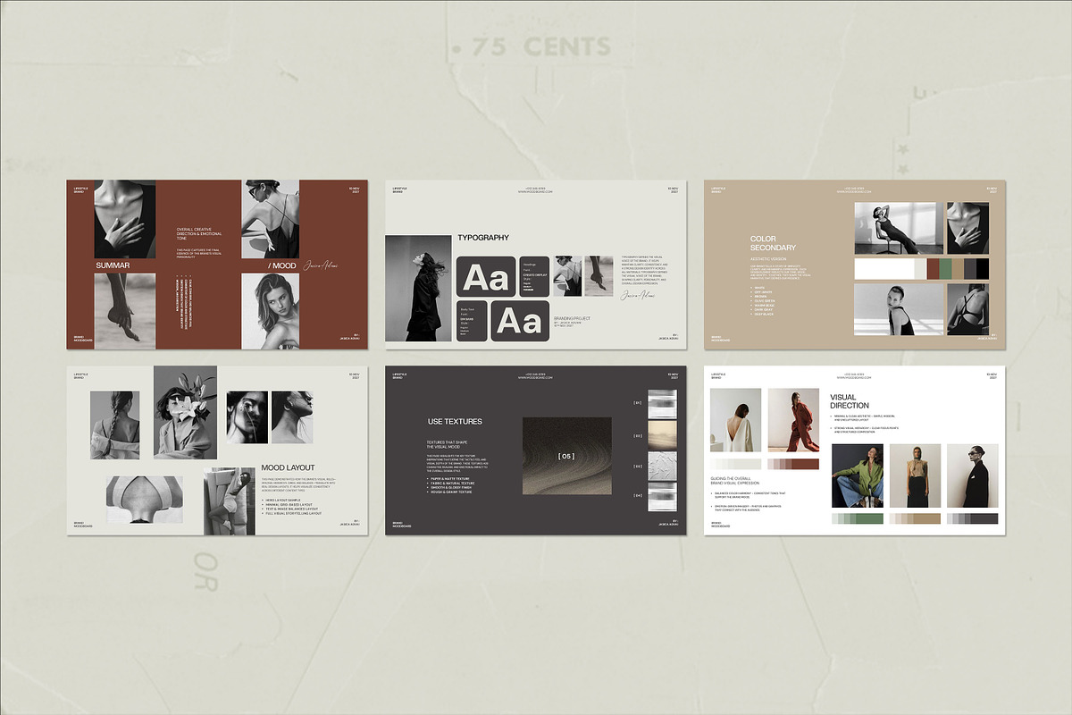 Mood Board Presentation Template, a Presentation Template by Graphpexel (Photo 5 of 8)