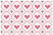Stitch Hearts Seamless Patterns Set1, a Pattern Graphic by Aenyeth (Thumbnail 3 of 5)