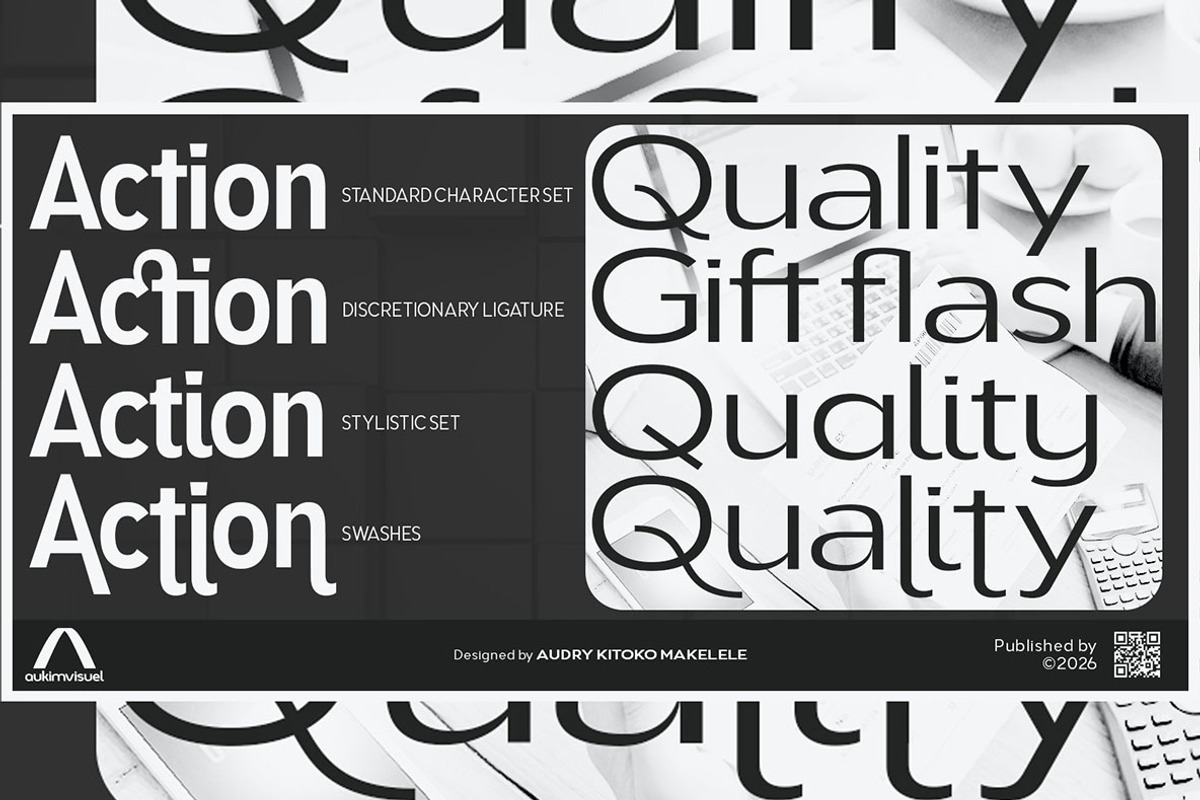 Aukim II, a Sans Serif Font by Aukimvisuel (Photo 5 of 15)