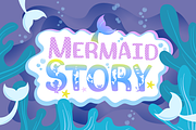 Mermaid Story Font Duo & Extras, a Font by Anastasia Feya (Thumbnail 1 of 7)