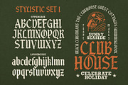 Black Jet Plane Typeface, a Blackletter Font by alit design (Thumbnail 5 of 17)