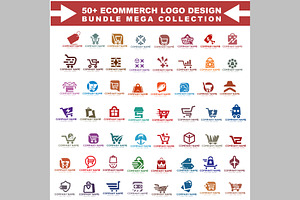 50+ E-commerce Logo Bundle Mega, a Branding & Logo Template by ArmanHossen75