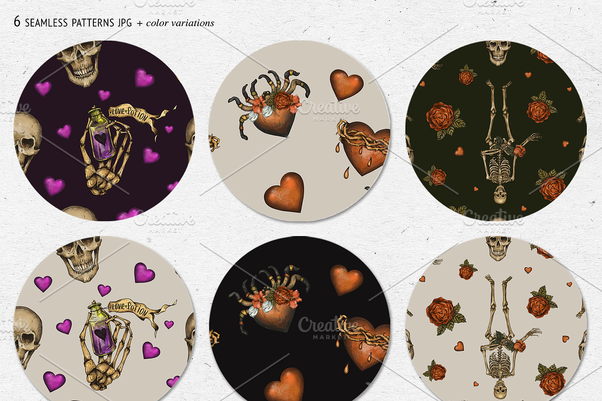 Love and Death Tattoo Symbols, an Illustration by Belusuab (Photo 7 of 10)