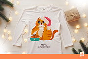 Christmas Cat illustrations, an Animal Illustration by vik.stock (Thumbnail 3 of 4)