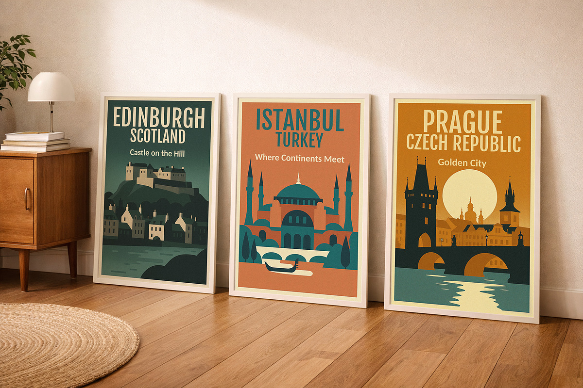 30 Travel City Prints, a Background Graphic by NassyArt (Photo 10 of 14)