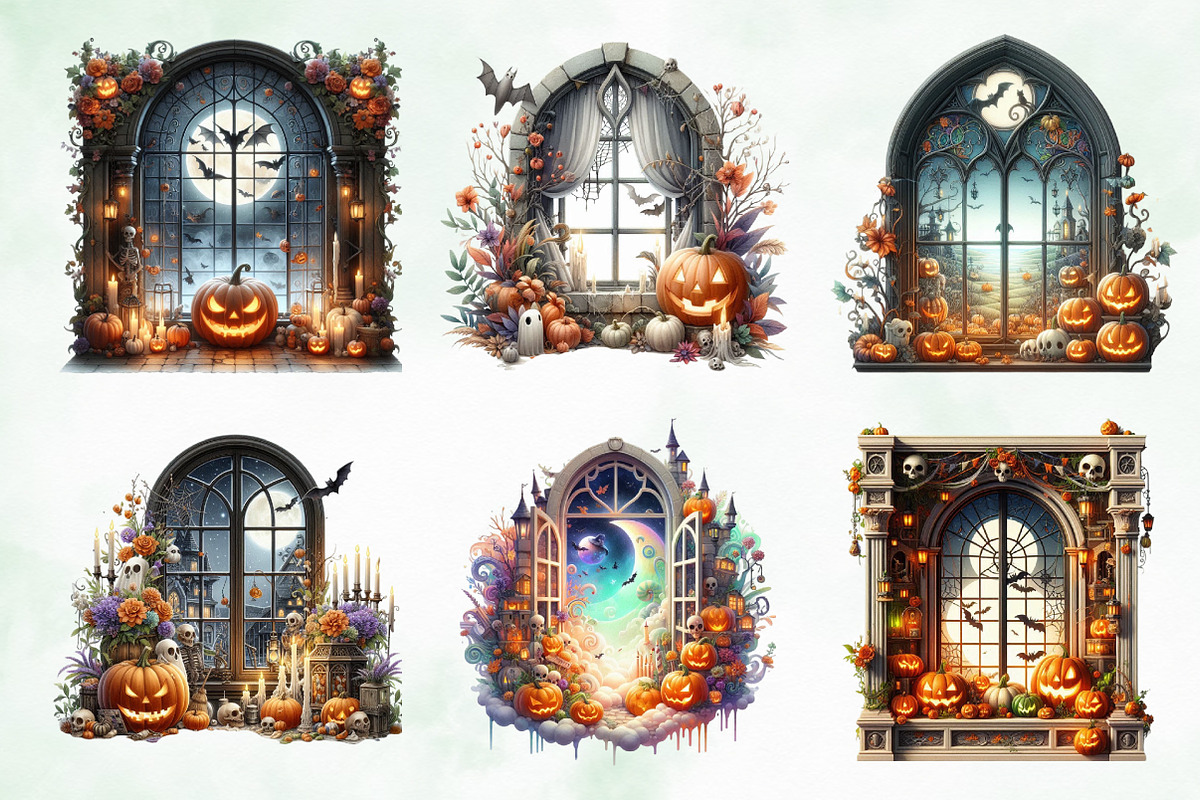 Halloween Window Sublimation, an Illustration by Creative Art (Photo 2 of 4)