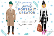 Portrait Creator Winter Family, a Person Illustration by Lauren Lesley Studio (Thumbnail 10 of 17)