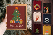 Retro Christmas Clipart & Graphics, a Seasonal Illustration by Paper Cherry (Thumbnail 16 of 21)