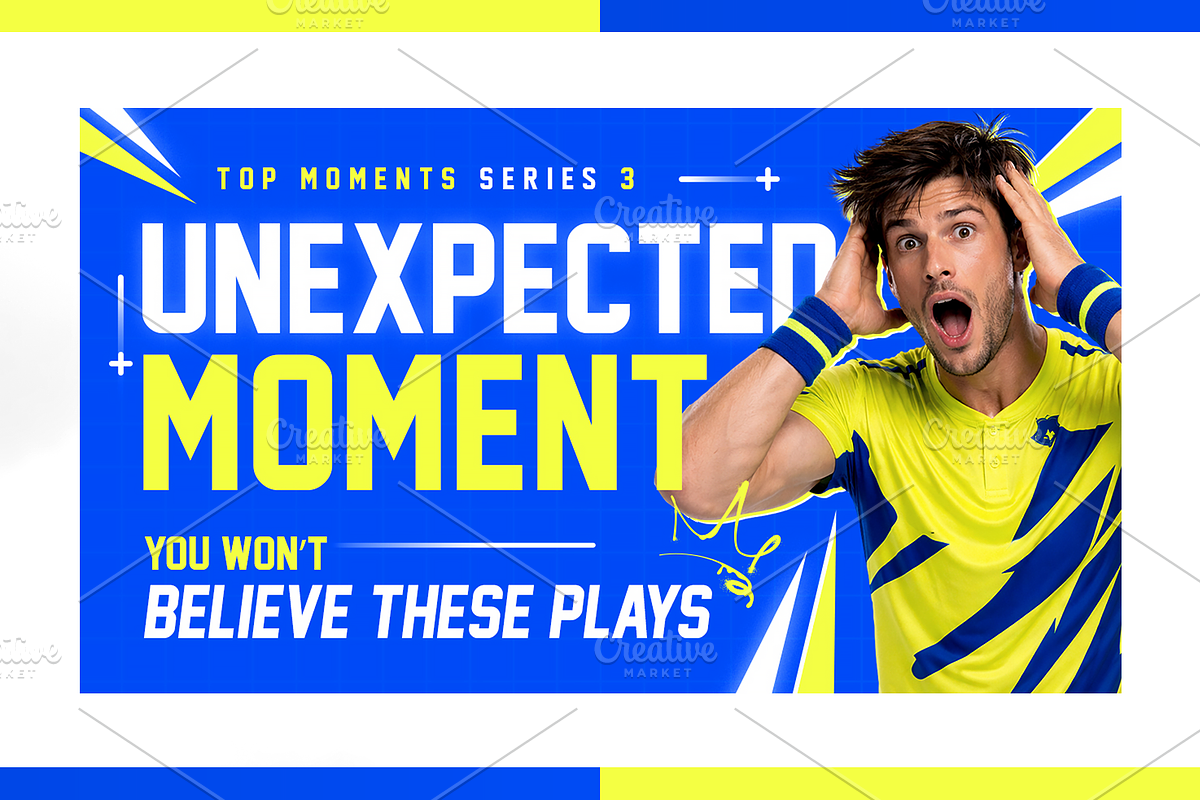 Tennis YouTube Thumbnail Pack, a Social Media Template by OnurDemircan (Photo 2 of 6)