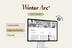 Winter arc - Notion template, an App Template by Iasan Design