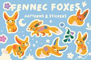 Fennec Foxes – Patterns & Stickers, a Pattern Graphic by PenguinHouse (Thumbnail 1 of 8)