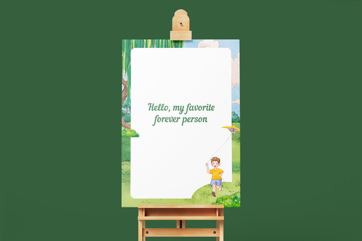 Hello Best Friend – Watercolor, a Person Illustration by CreativeValuation (Photo 7 of 11)