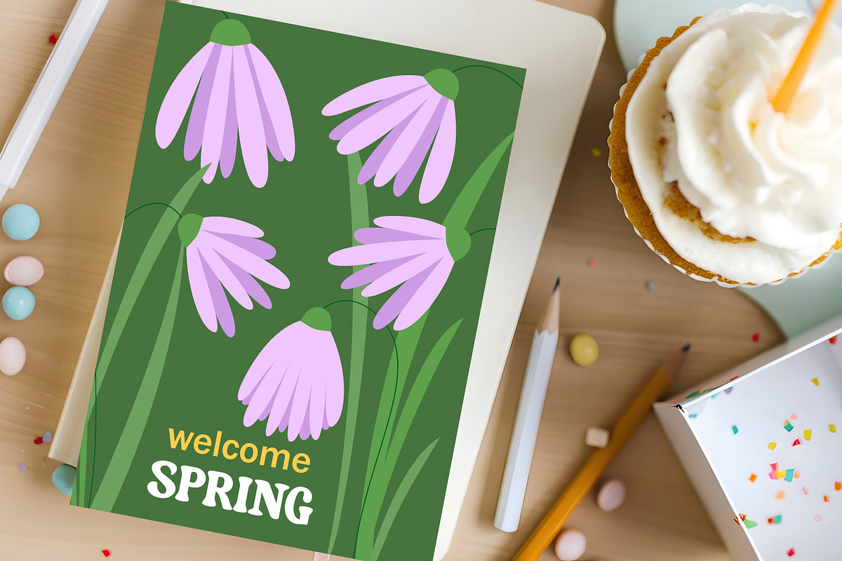 Hello Spring - set posters with, a Card Template by Tati_Kli (Photo 4 of 5)