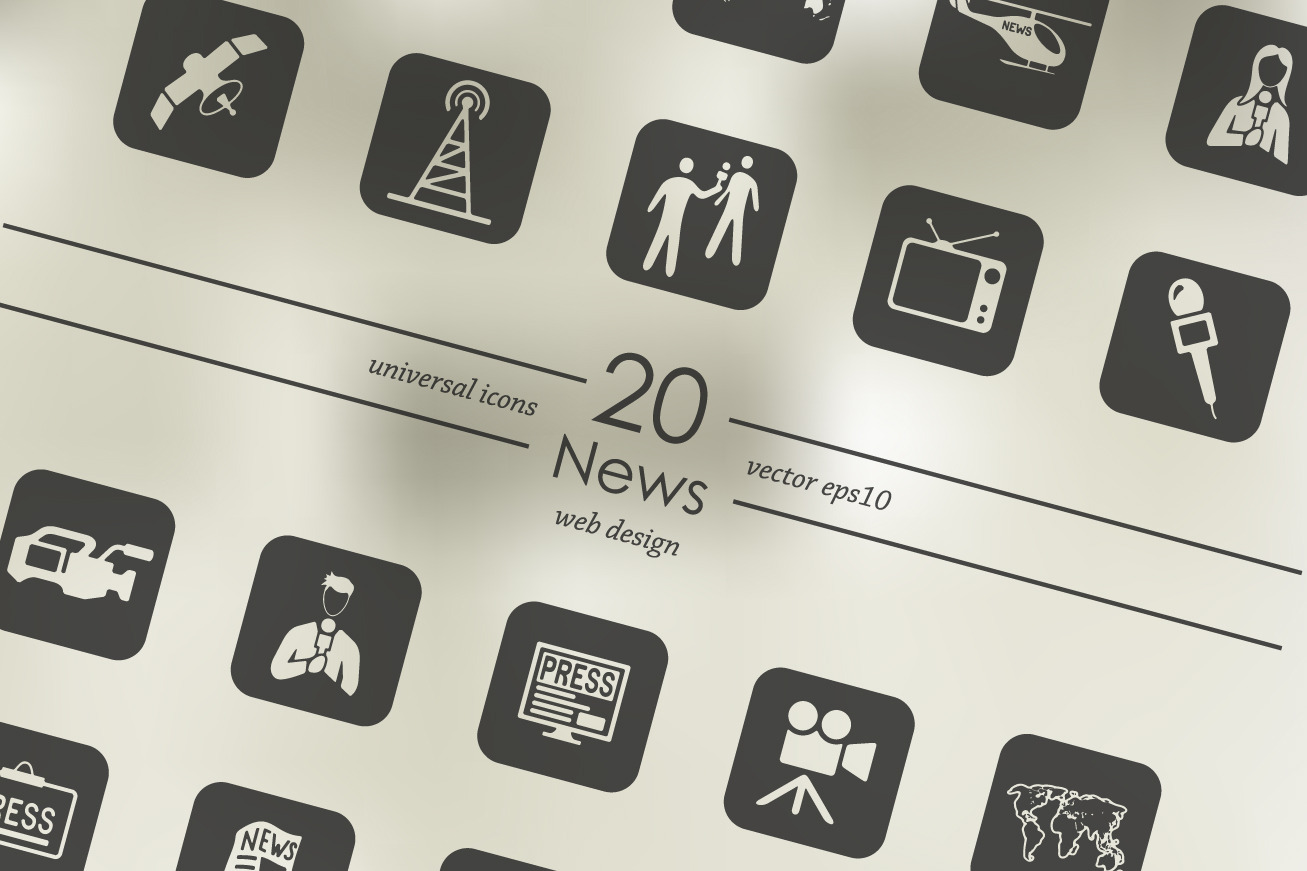 20 News Icons by Palau | Creative Market