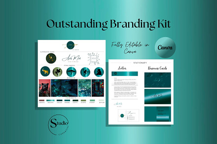 Canva Branding Kit Green Forest, a Branding & Logo Template by CopertiniStudio