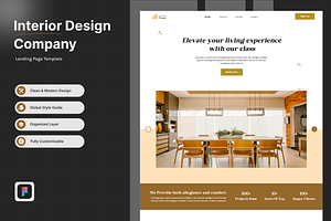 Interior & Exterior Design Template, a Landing Page Template by UXcelerate Studio