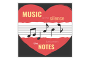 Music Poster Inspirational Quote, a Decorative Illustration by PsychocheArt (Thumbnail 2 of 2)