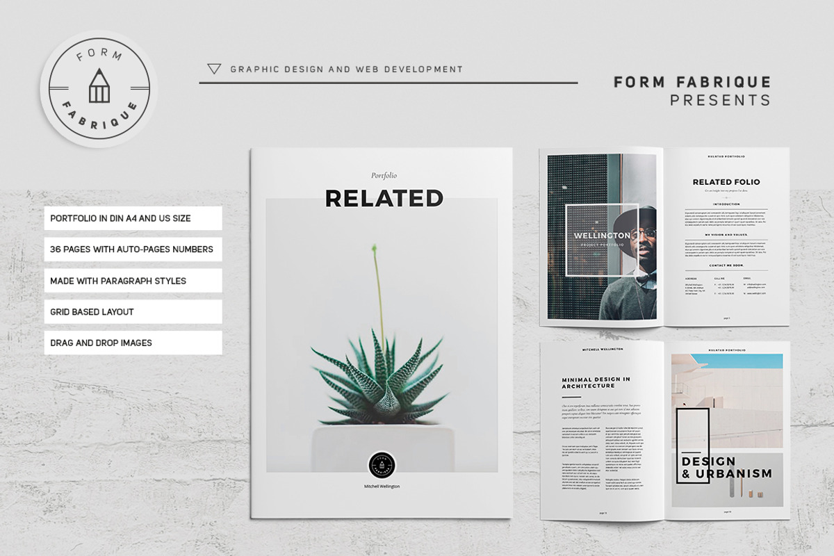 Related Portfolio, a Brochure Template by Form Fabrique (Photo 1 of 17)