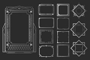 Silver Art Deco Frames Collection, a Decorative Illustration by PsychocheArt (Thumbnail 1 of 13)