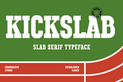 Kickslab – Athletic Slab Serif Font, a Slab Serif Font by Brand Earth (Thumbnail 1 of 7)