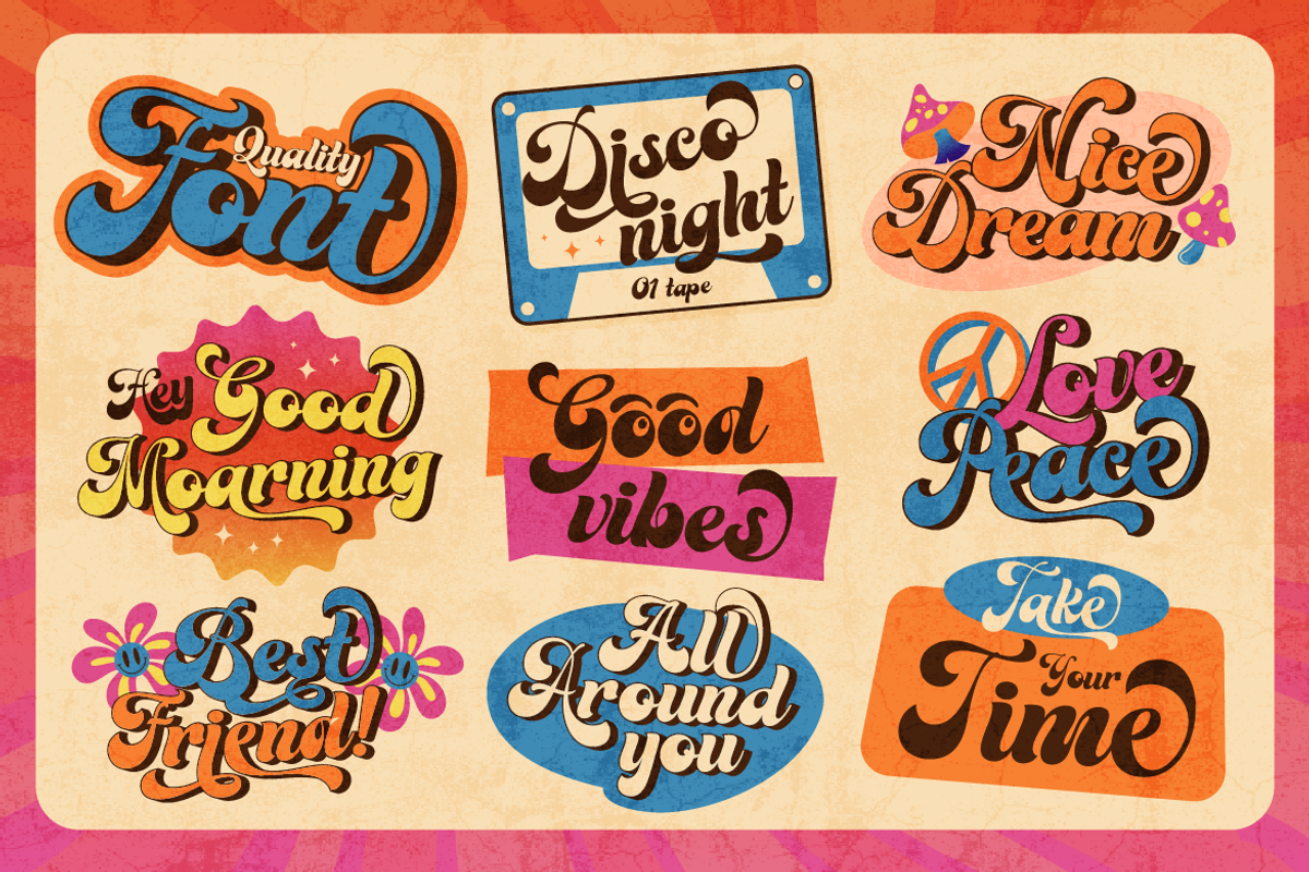 Groovy Signature - Retro Font, a Handwritten Font by Artisan Themes (Photo 6 of 12)