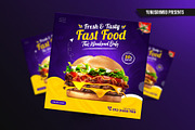 Fast Food Instagram Post Template, a Social Media Template by Yunus Ahmad (Thumbnail 3 of 5)