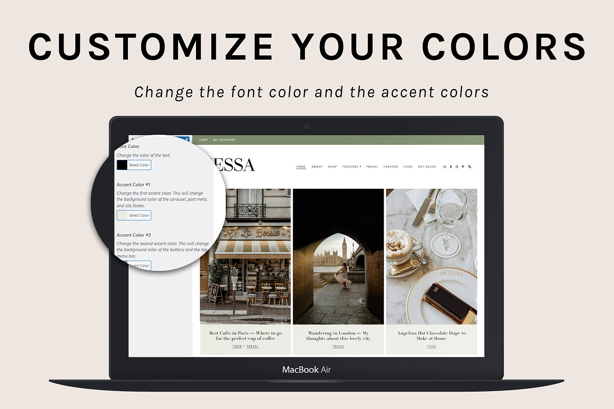 Nessa Theme • Genesis Child Theme, a WordPress Template by Code + Coconut (Photo 2 of 8)