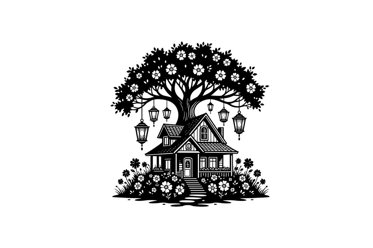 Tree House Silhouette SVG Bundle, an Illustration by jahid234 (Photo 31 of 31)