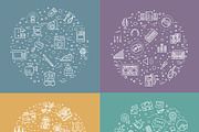 Technologies concepts, icons set, an Outline Icon by Tettygreen (Thumbnail 6 of 10)