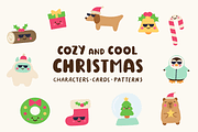 Cozy and Cool Christmas, an Object Illustration by cutelevindesign (Thumbnail 1 of 6)