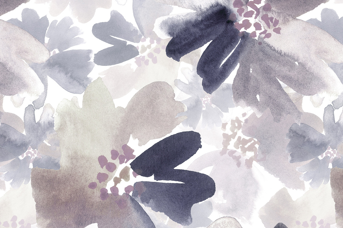 Watercolor floral pattern, a Pattern Graphic by Anya-D (Photo 1 of 4)
