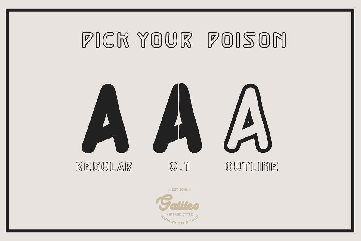 Galileo Vintage Font preview 6