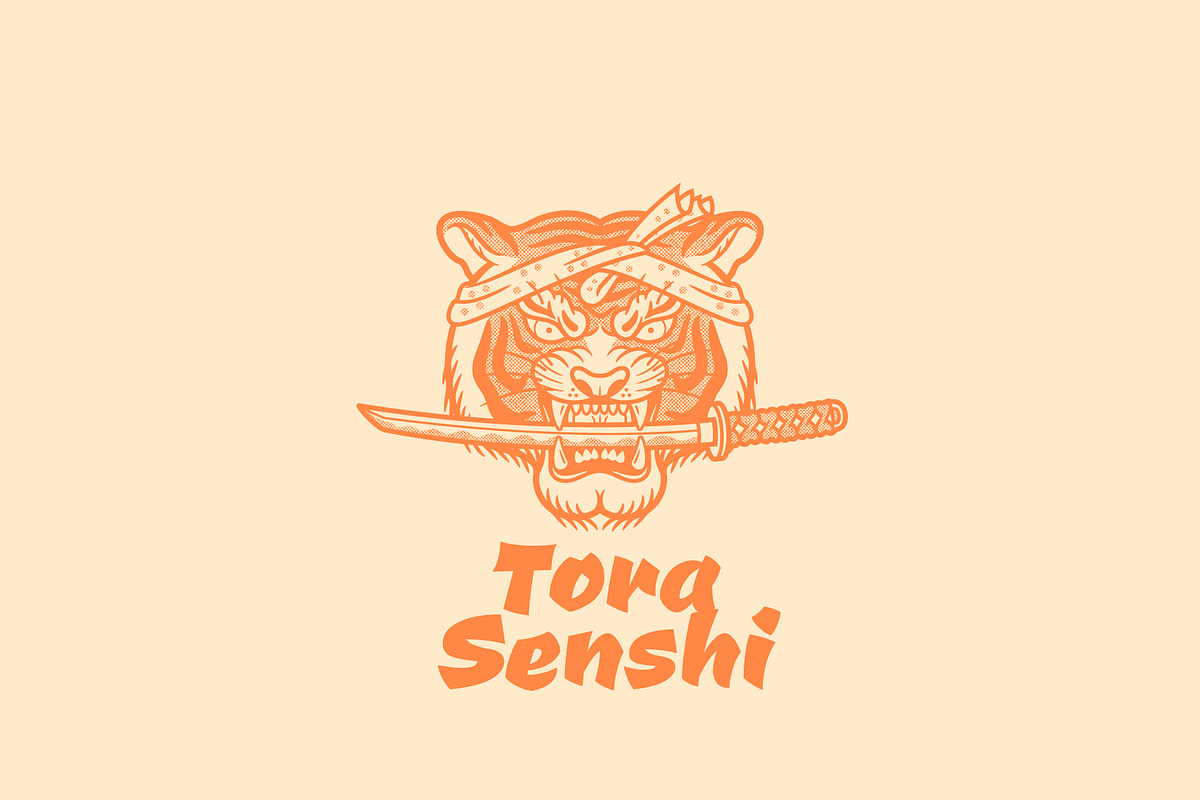 Tora Senshi Logo Template, a Branding & Logo Template by Kreasi Malam (Photo 4 of 4)