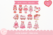 Groovy Christmas Nutcrackers Clipart, a Seasonal Illustration by ponponartwork (Thumbnail 2 of 7)