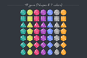 Match3 Gems Puzzle Game Assets Pack, an Object Graphic by Lianella's Shop (Thumbnail 4 of 5)