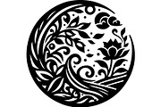 Black Nature & Wildlife Art Bundle, an Object Graphic by Designer_Momina (Thumbnail 11 of 13)