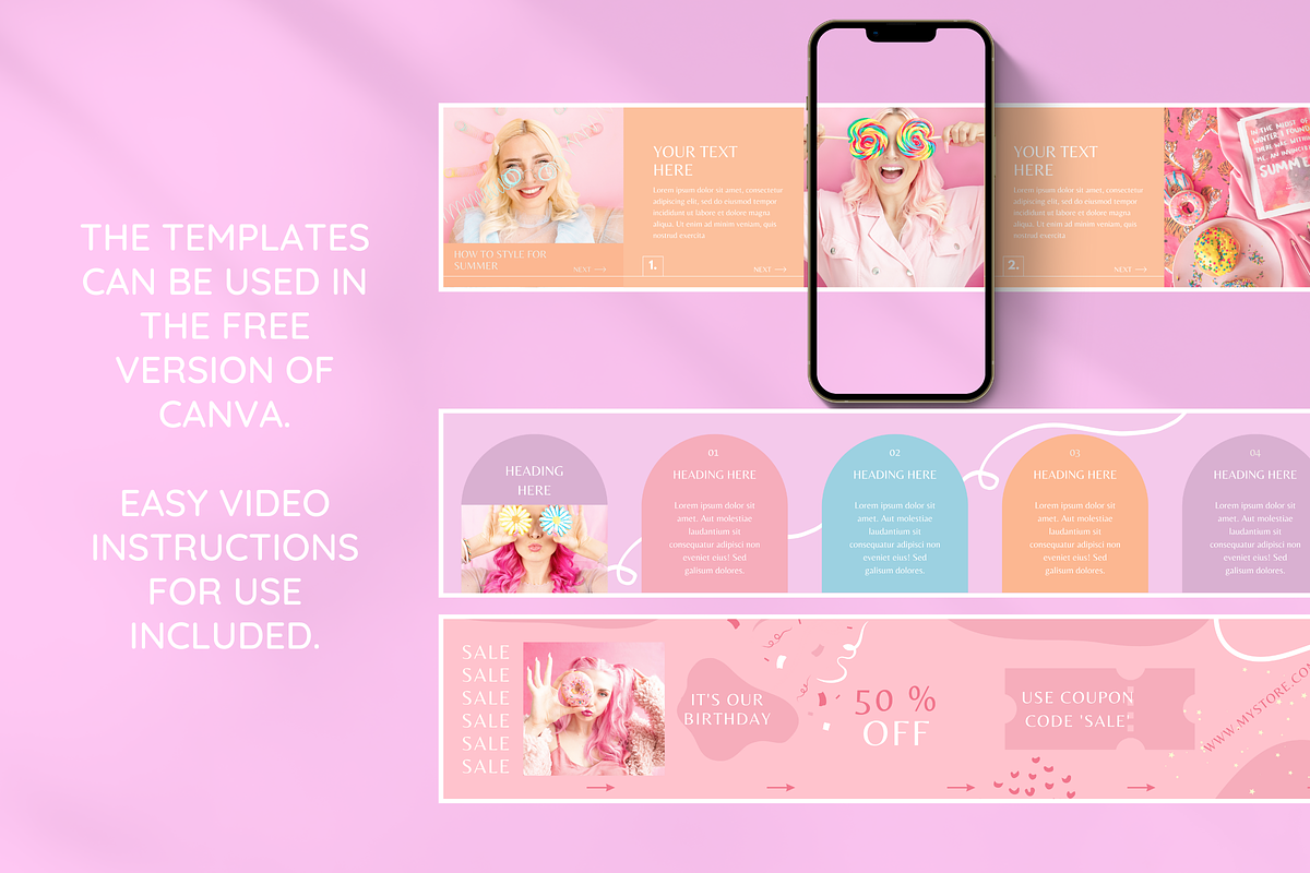 Pastel Instagram Carousel Bundle preview 6