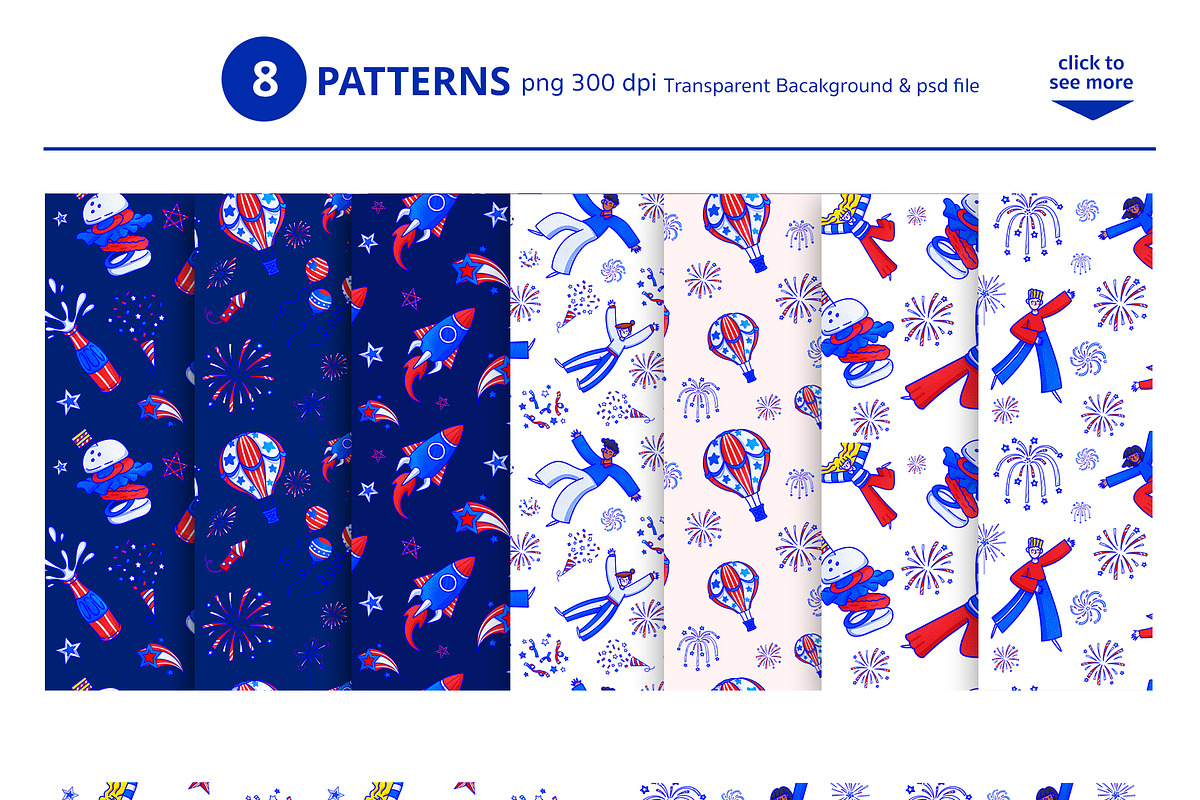 Freedom & Fireworks Celebration, a Seasonal Illustration by CreativeValuation (Photo 5 of 12)