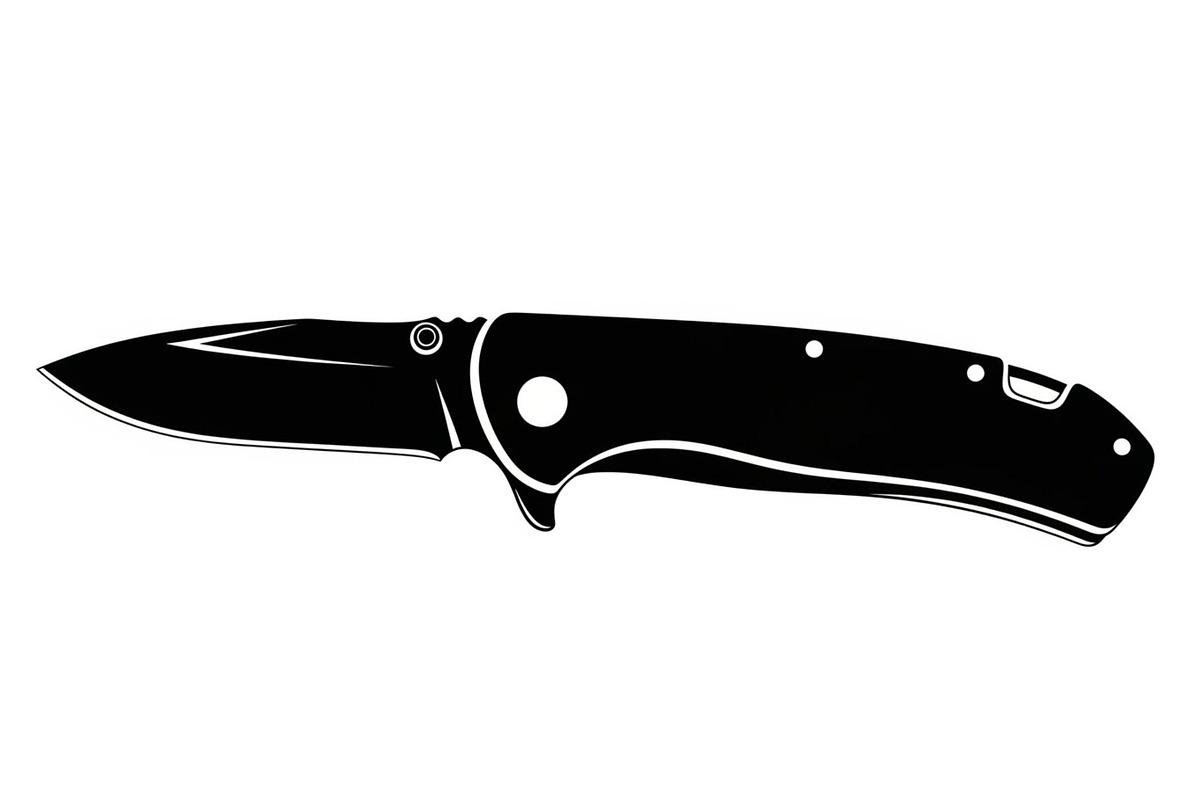 Folding Pocket Knife Silhouette, a Graphic by hafijul (Photo 4 of 12)
