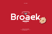 Broaek, a Sans Serif Font by Linecreative (Thumbnail 1 of 9)