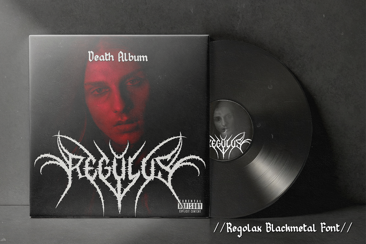 Regolax | Black Metal Font, a Blackletter Font by Denustudios (Photo 7 of 12)