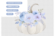 Pumpkin Bouquets PNG Bundle, an Illustration by TatiMockup (Thumbnail 4 of 4)