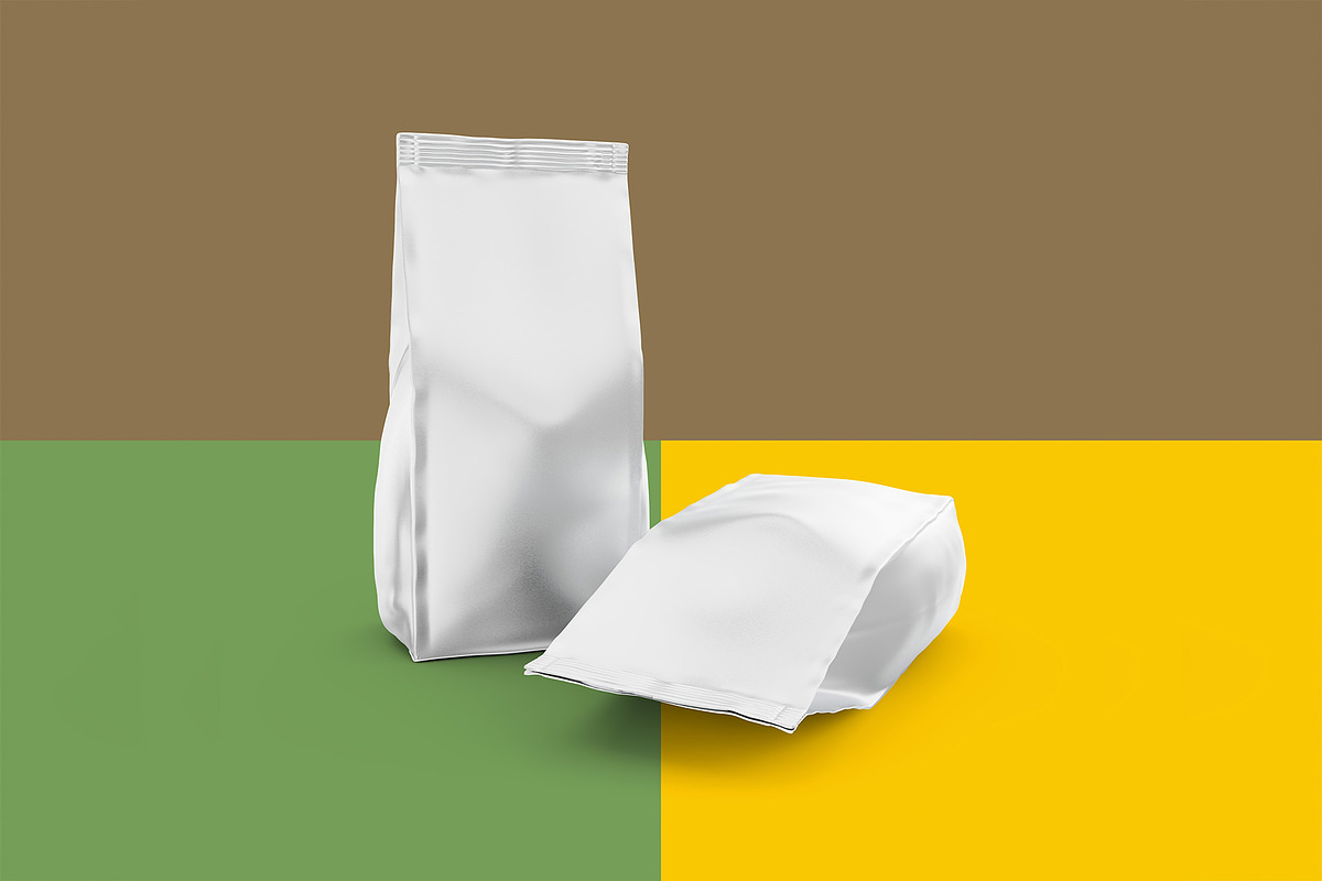 Two Coffee Pouch, a Packaging Mockup by easymock (Photo 5 of 5)