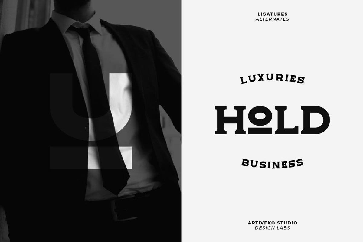 Bertton Vintage Retro Font, a Serif Font by Artiveko (Photo 2 of 7)