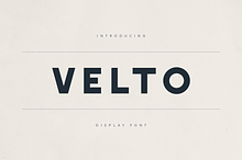 Velto – Modern Bold Sans Serif Font