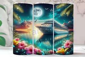 Tropical Cruise Beach Flowers, a Background Photo by LamanAzalea
