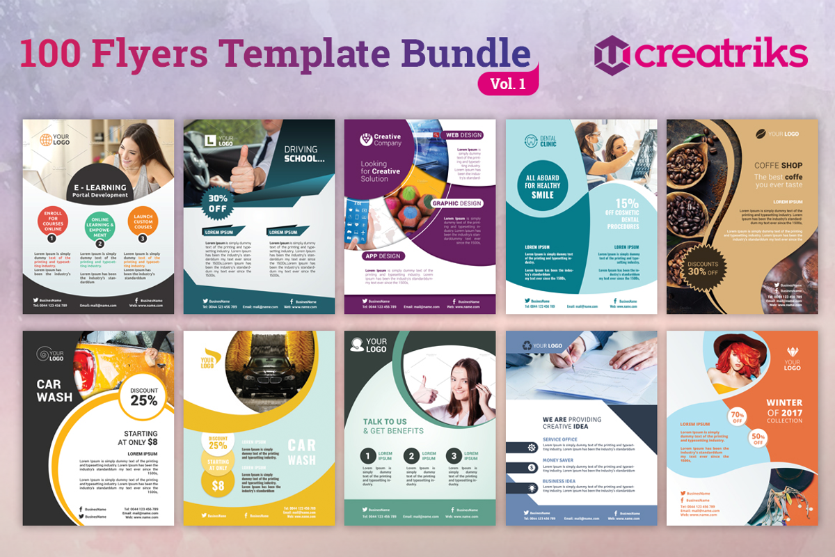 100+ Awesome Flyer Templates, a Flyer Template by Creatricks