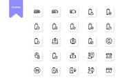 Battery Icons, a Duotone Icon by HacaStudio (Thumbnail 2 of 3)