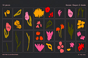 Blossoming Shapes - Florals Set, a Decorative Illustration by line & plane (Thumbnail 3 of 11)